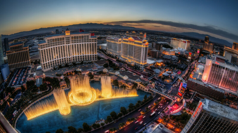 Fountains at Bellagio — Blue