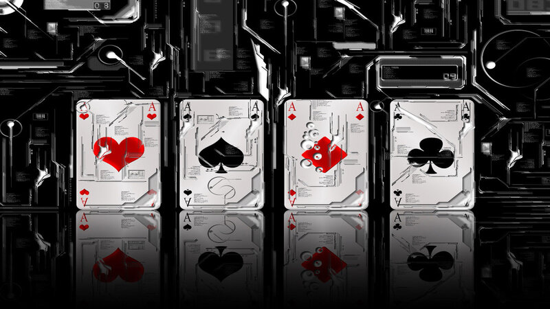Four Aces Cards — Black