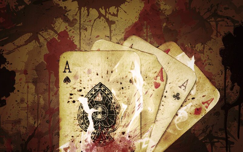 Four Aces Cards — Brown