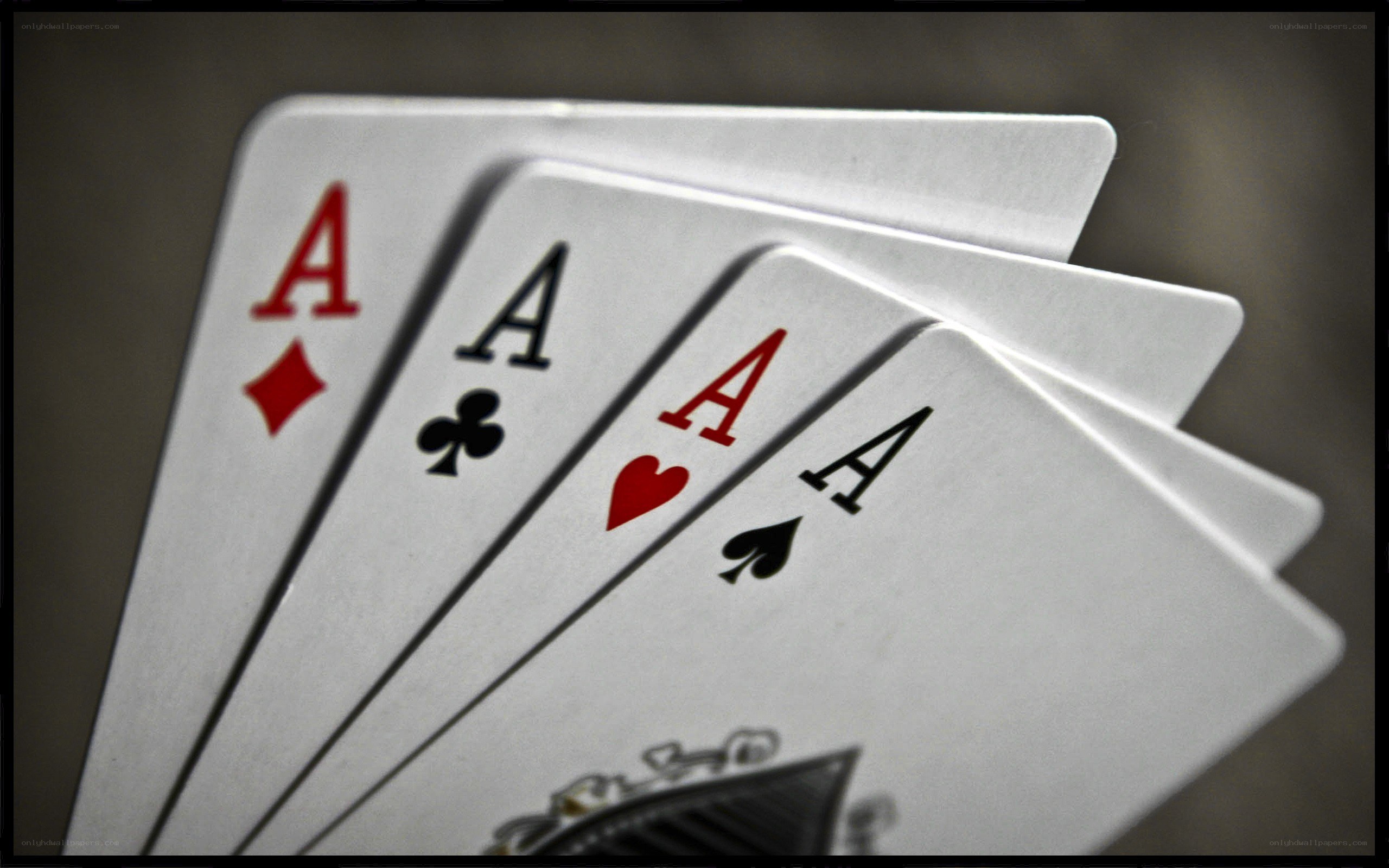 four aces playing cards