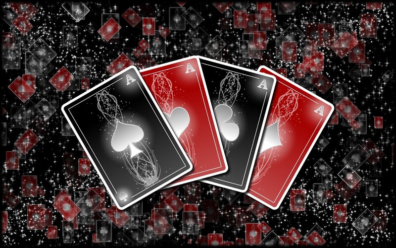 Four aces playing cards