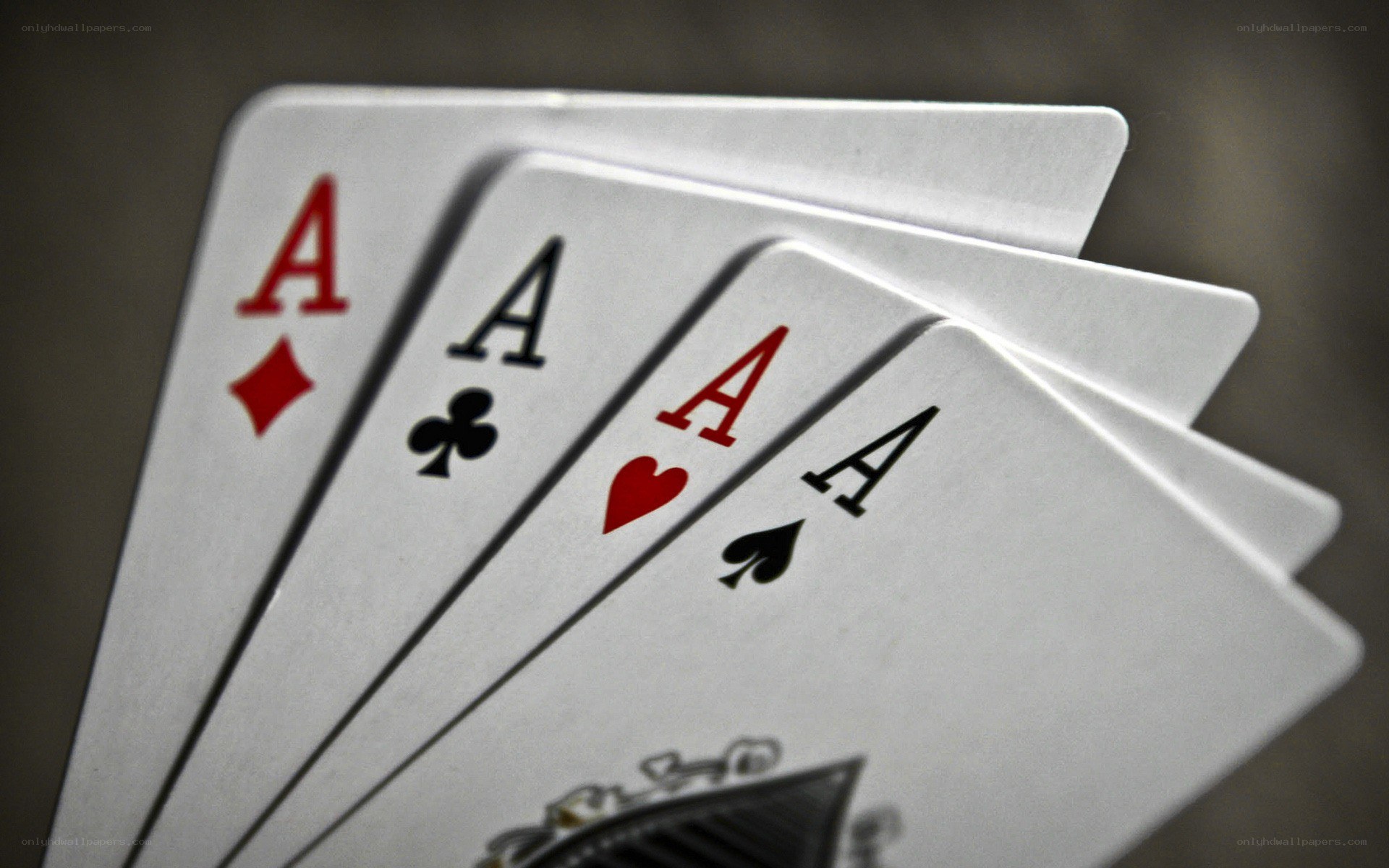 Four aces playing cards