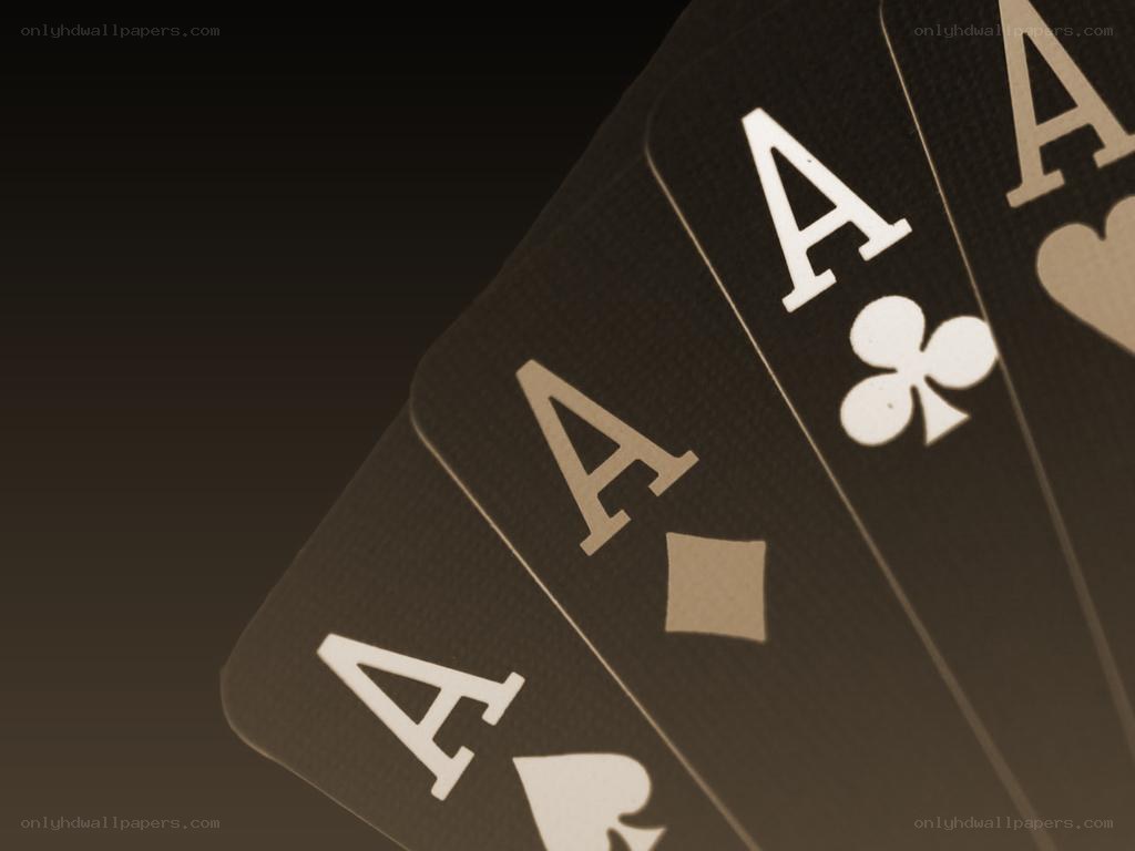 Four aces playing cards