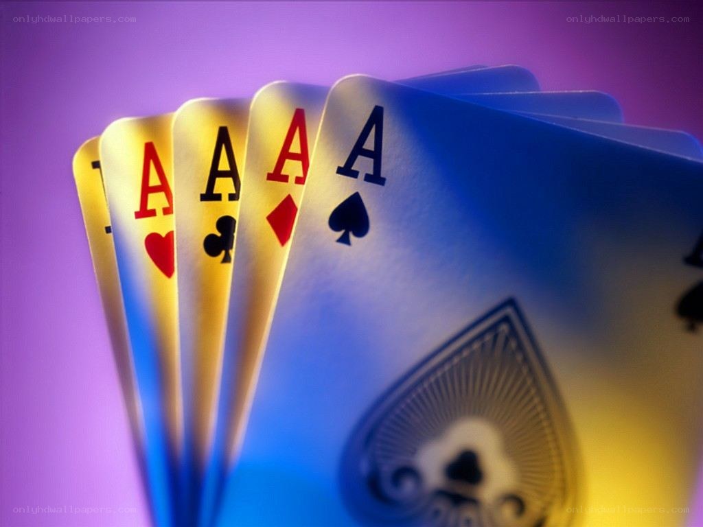 Four aces playing cards