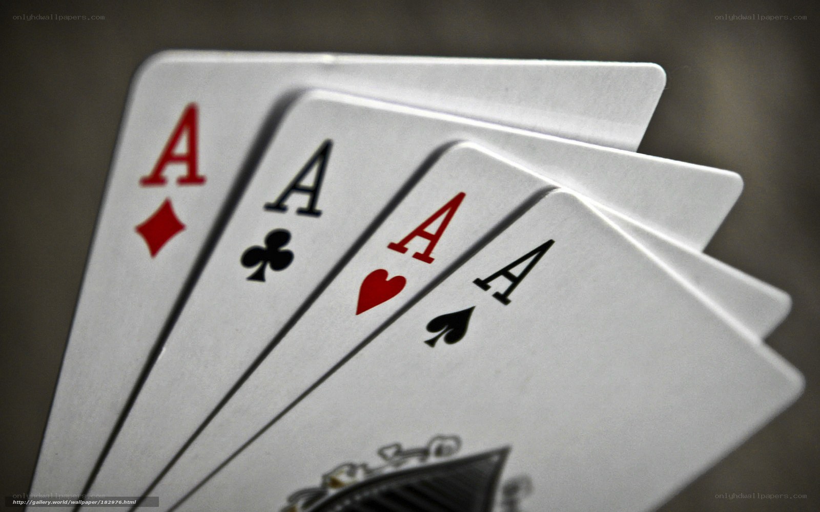 Four aces playing cards