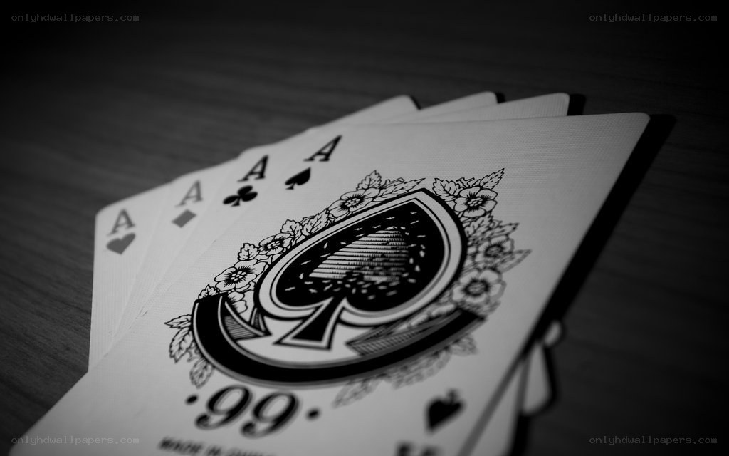 Four aces playing cards