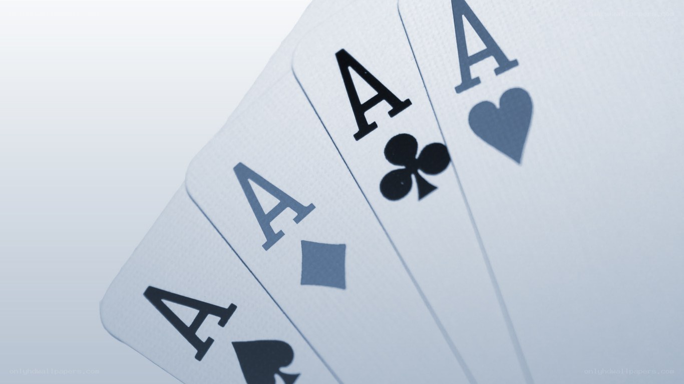 Four aces playing cards
