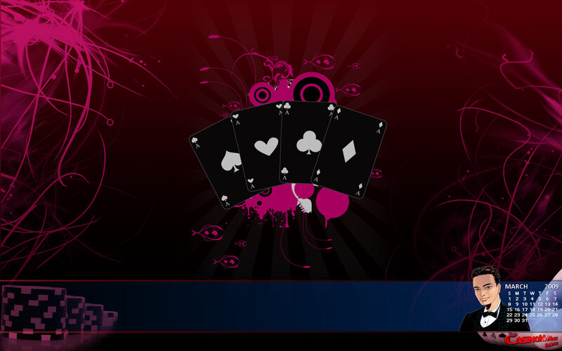 Four Aces Playing Cards — Black, Dramatic, Night