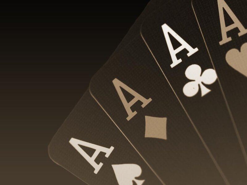 Four Aces Playing Cards — Black, Dramatic, Photograph, Clubs