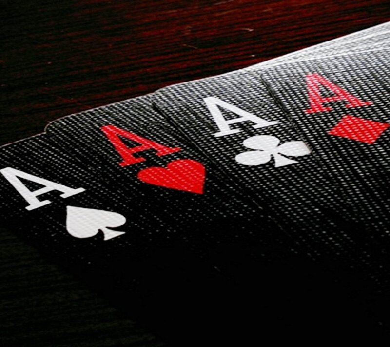 Four Aces Playing Cards — Black, Dramatic, Photograph, Playing Cards