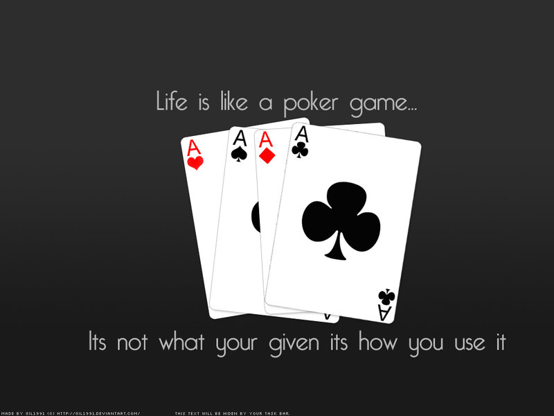 Four Aces Playing Cards — Black, Thoughtful