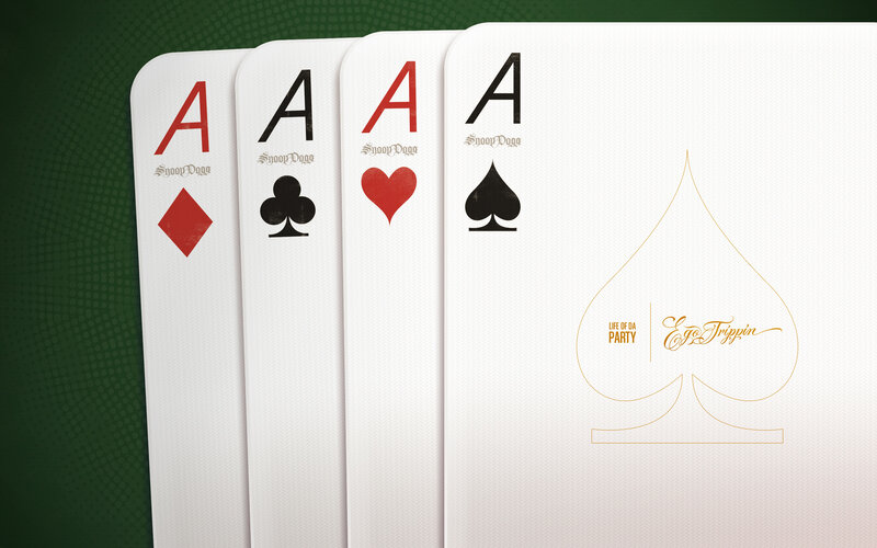 Four Aces Playing Cards — White