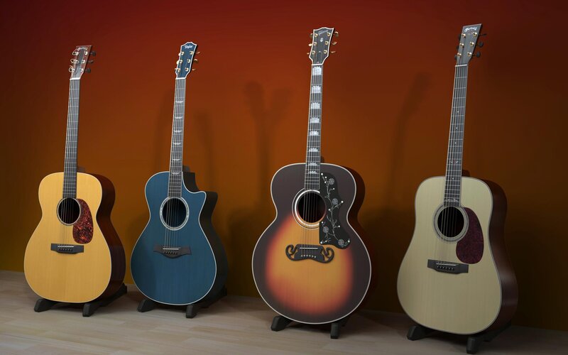 Four Acoustic Guitars