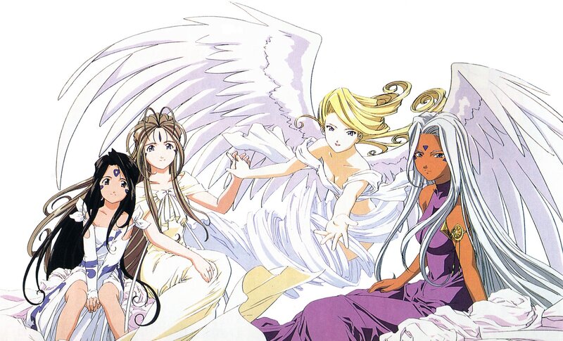 Four Angelic Figures — White