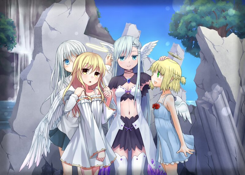 Four Angelic Girls