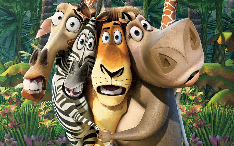 Four Animals in Jungle
