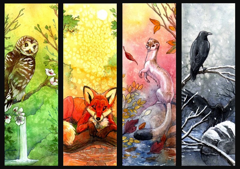 Four Animals in Seasons