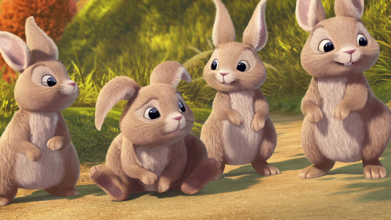 Four Animated Bunnies