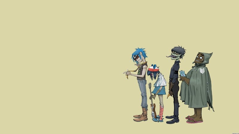 Four Animated Characters — Beige
