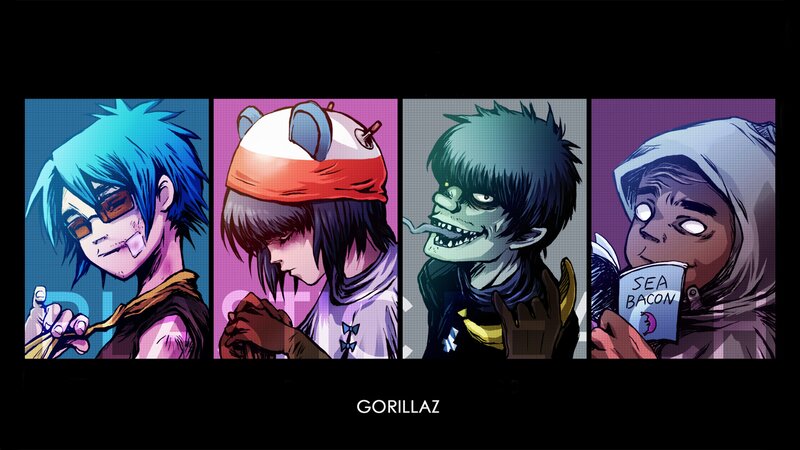 Four Animated Characters — Blue, Dark