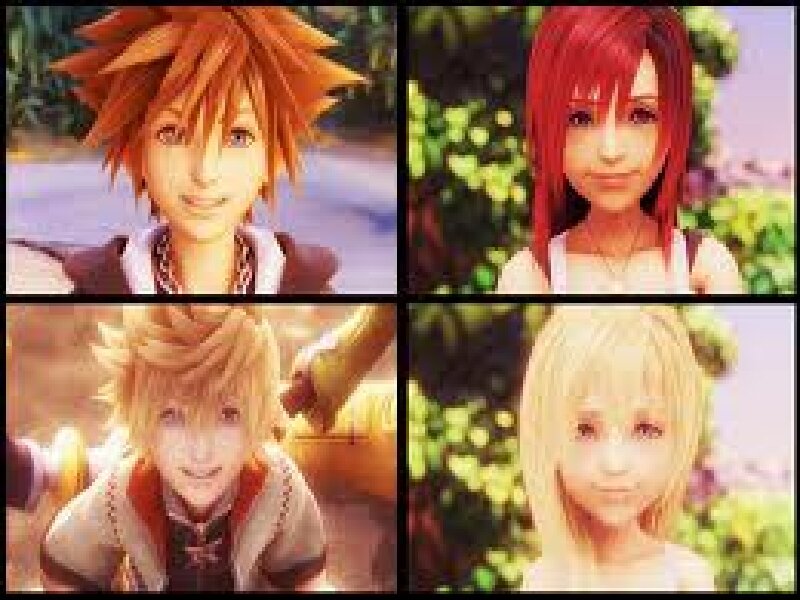Four Animated Characters — Red