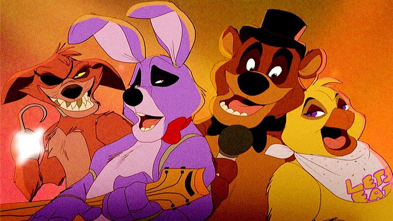 Four Animatronic Characters — Purple