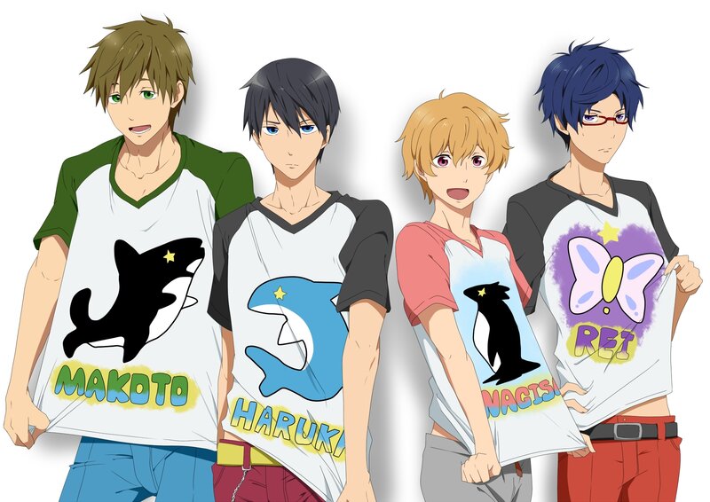 Four Anime Boys