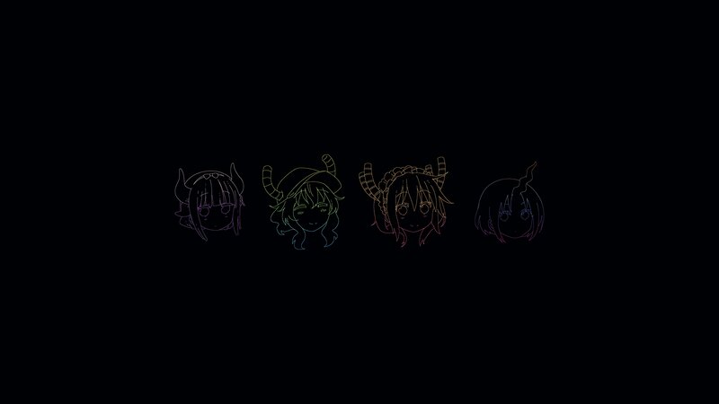 Four Anime Character Heads