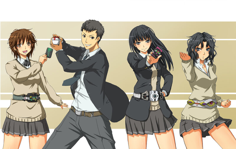 Four Anime Characters — Beige