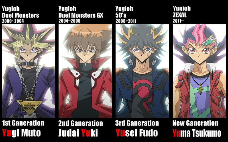 Four Anime Characters — Black, Dramatic, Text