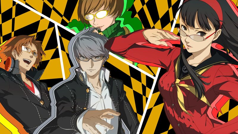 Four Anime Characters — Black, Dynamic