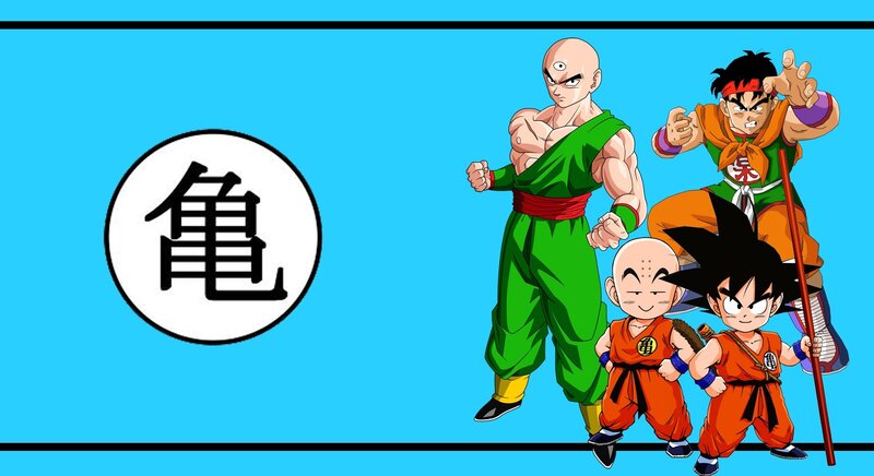 Four Anime Characters — Blue, Action