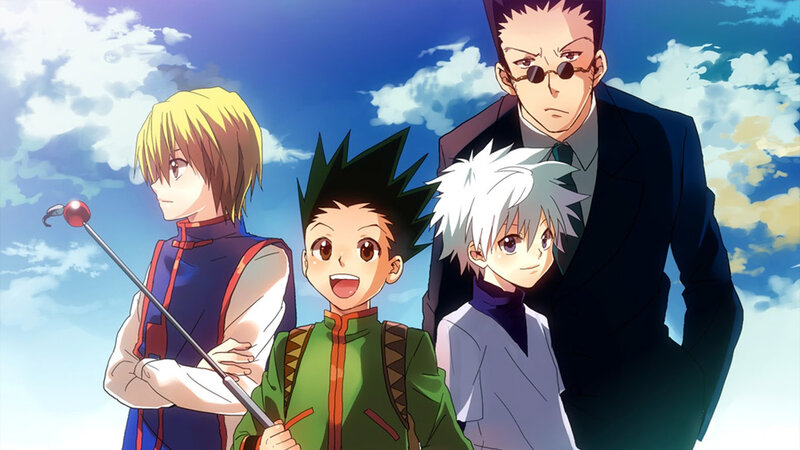 Four Anime Characters — Blue, Adventurous, Afternoon