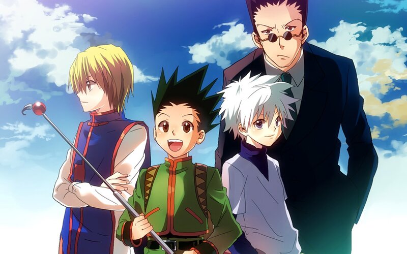 Four Anime Characters — Blue, Adventurous