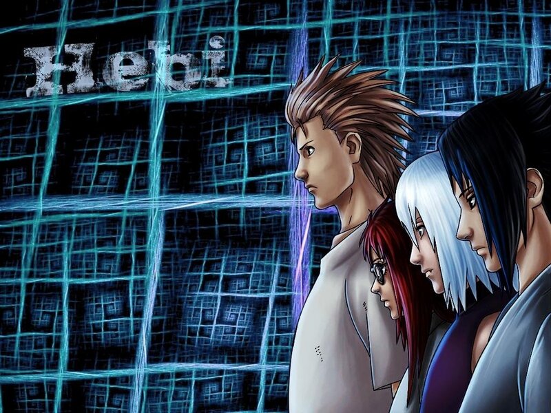 Four Anime Characters — Blue, Dramatic, Manga