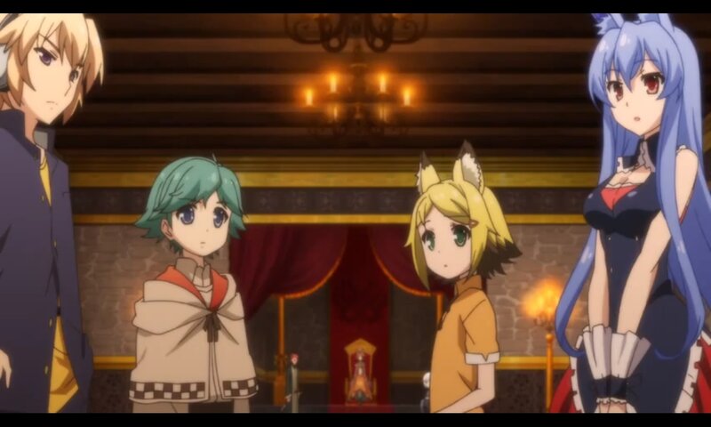 Four Anime Characters — Blue, Dramatic, Night, Chandelier