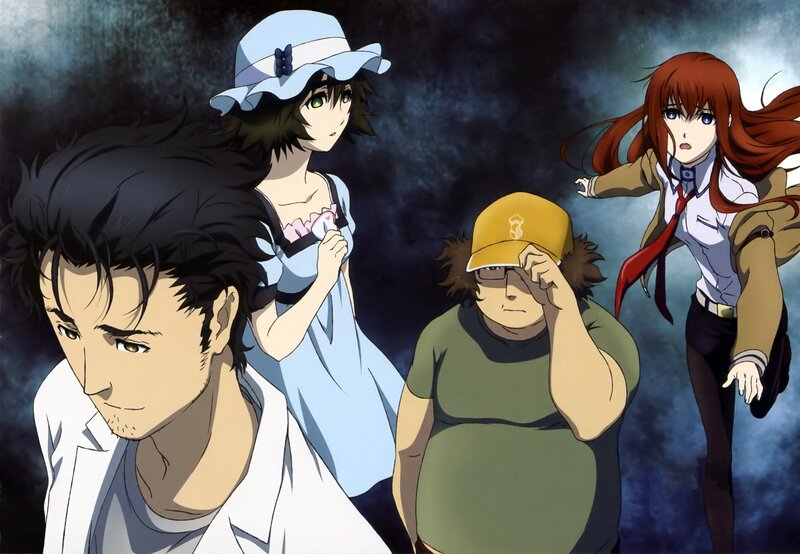 Four Anime Characters — Blue, Dramatic, Night, Hat, School Uniform