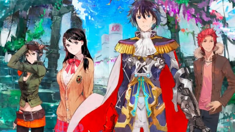 Four Anime Characters — Blue, Dramatic, Spring