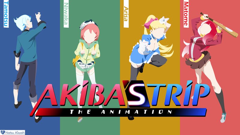 Four Anime Characters — Blue, Dynamic, Baseball Bat