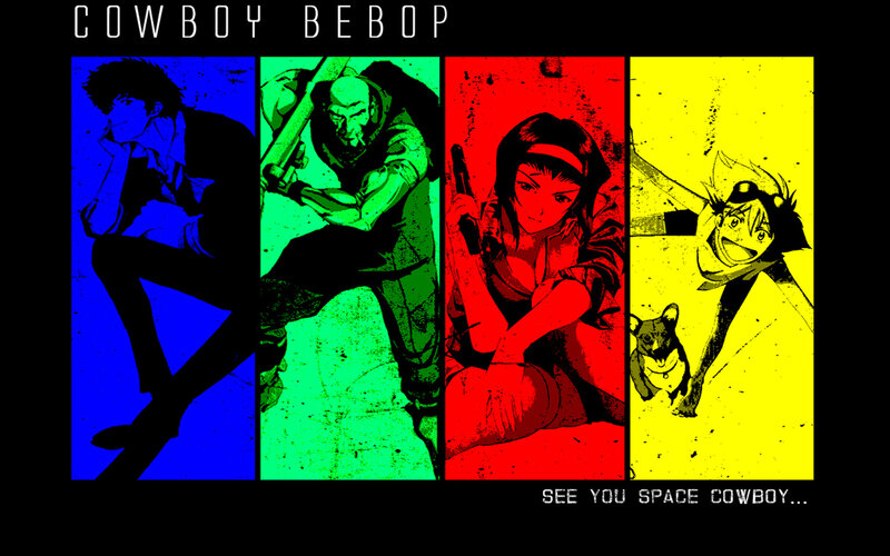 Four Anime Characters — Blue