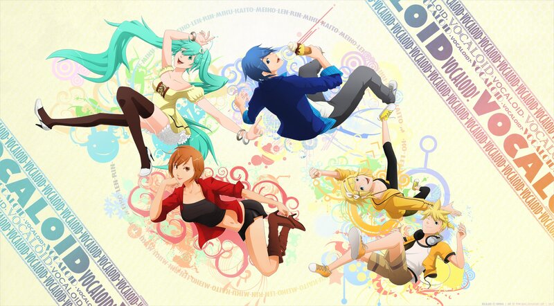 Four Anime Characters Dancing
