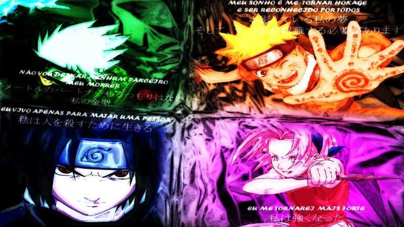 Four Anime Characters — Green