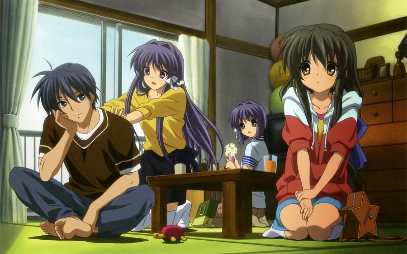 Four Anime Characters in Room