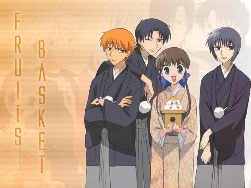 Four Anime Characters — Orange, Calm, Kimonos