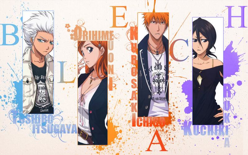 Four Anime Characters — Orange, Dramatic