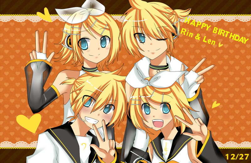 Four Anime Characters — Orange, Happy