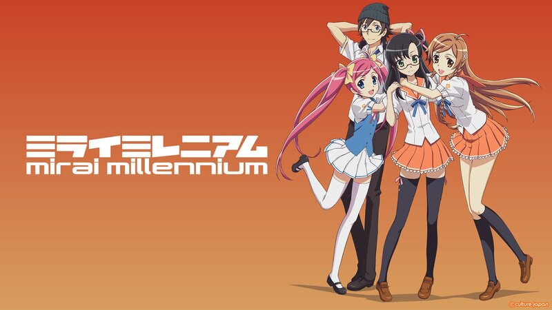 Four Anime Characters — Orange, Playful, School Uniforms