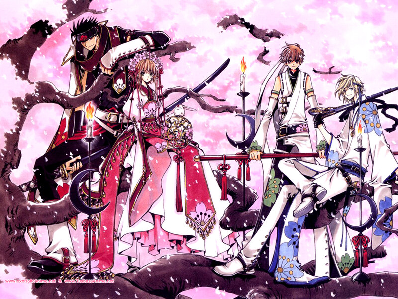 Four Anime Characters — Pink, Dramatic, Spring