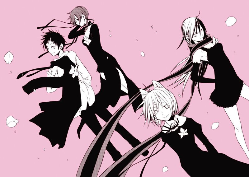 Four Anime Characters — Pink, Dynamic