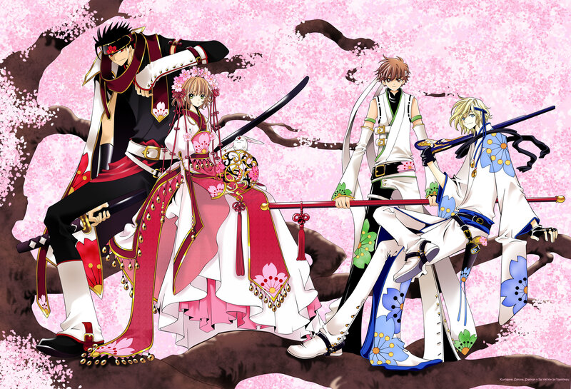 Four Anime Characters — Pink, Serene